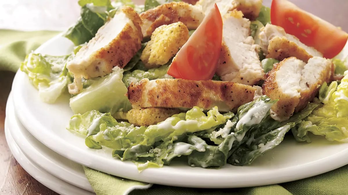 Crispy Chicken Caesar Salad