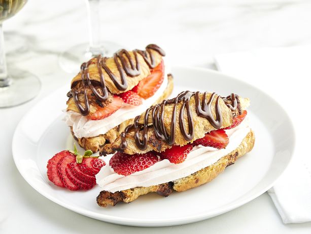 Chocolate Covered Strawberry Croissants