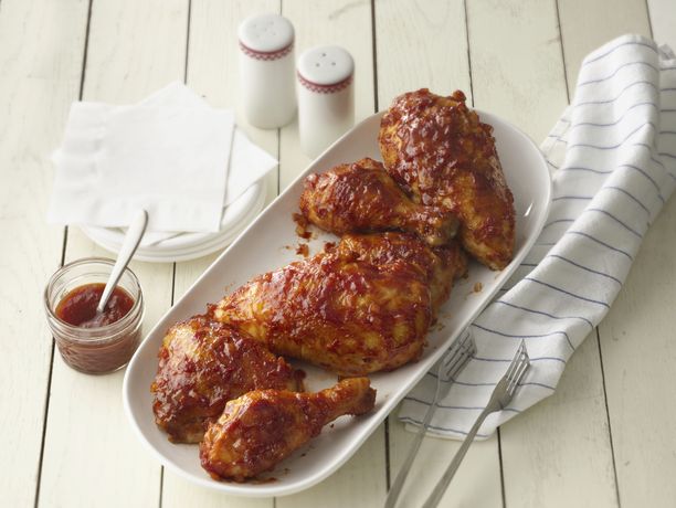 Baked Mouth-Watering Barbecued Chicken