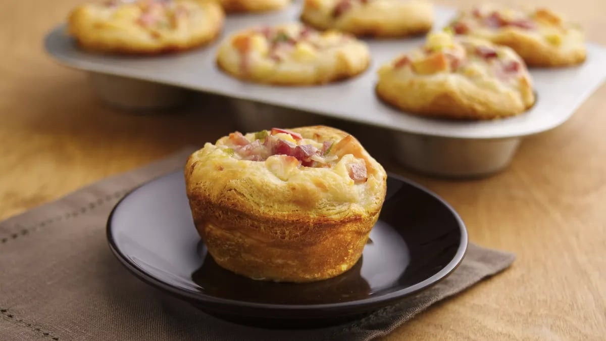 Cheesy Ham and Apple Cups