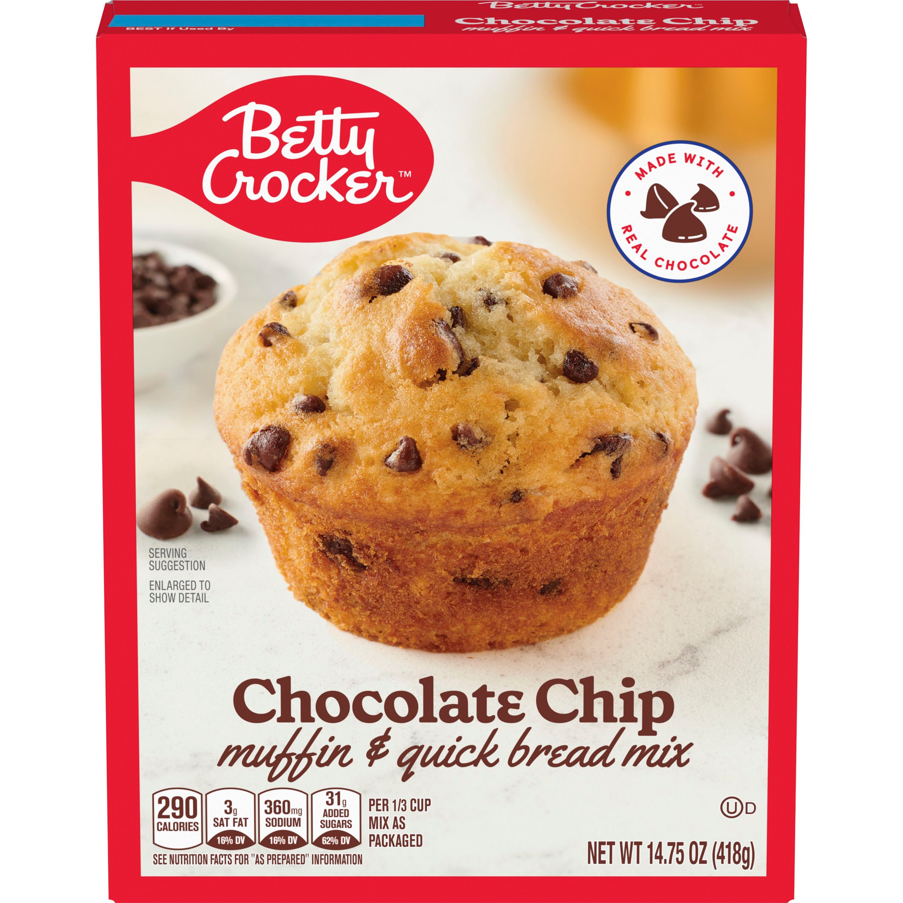 Betty Crocker™ Chocolate Chip Box Muffin Mix - Front