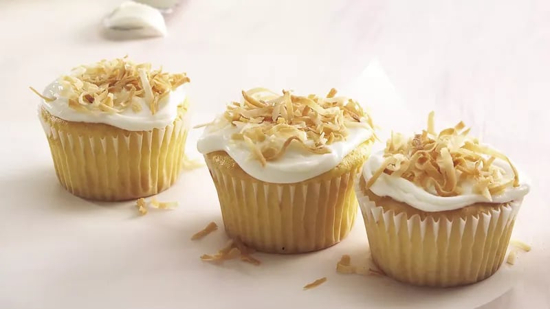 Double-Coconut Cupcakes