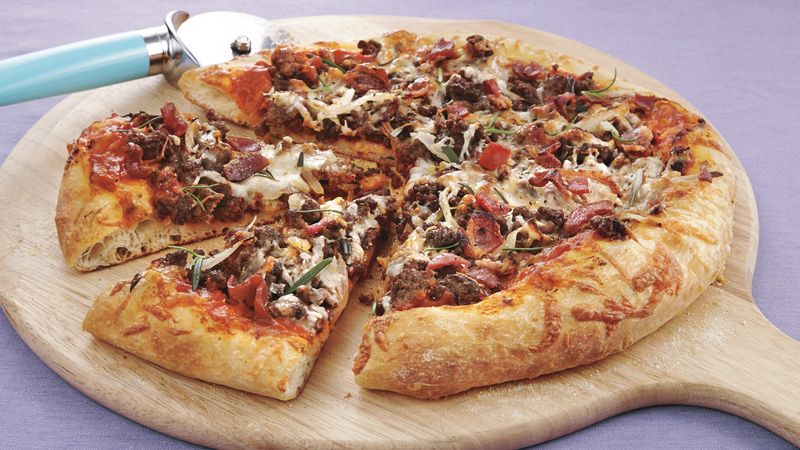 Beef and Bacon Pizza