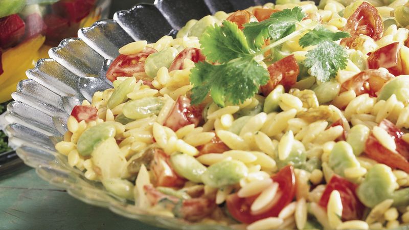 Curried Orzo and Vegetable Salad