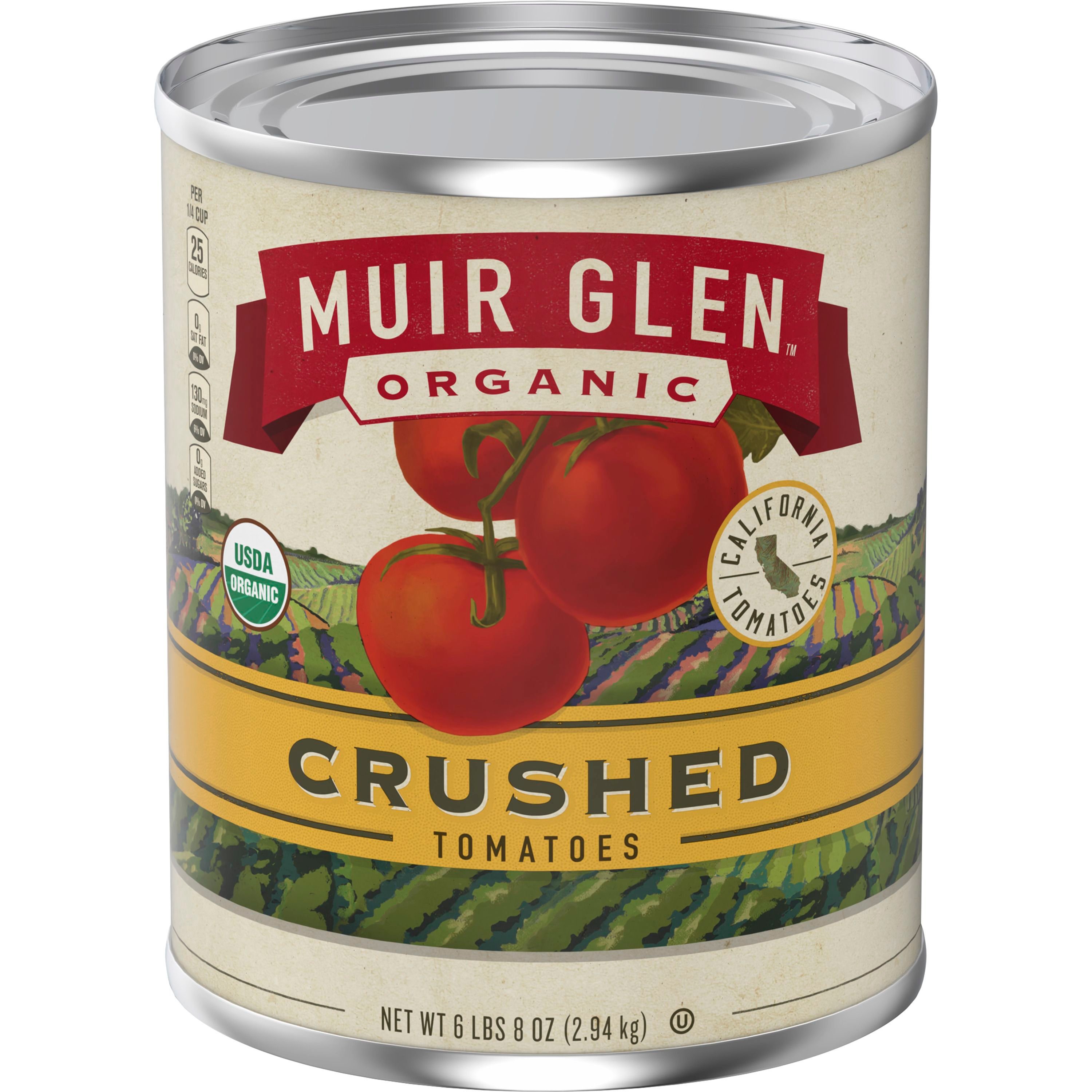 Front - 3D Muir Glen(TM) Organic Canned Vegetables Bulk Crushed Tomatoes (6 ct) 6 lb 8 oz