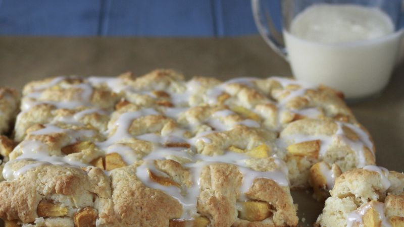 Peaches and Cream Pull Apart Biscuits