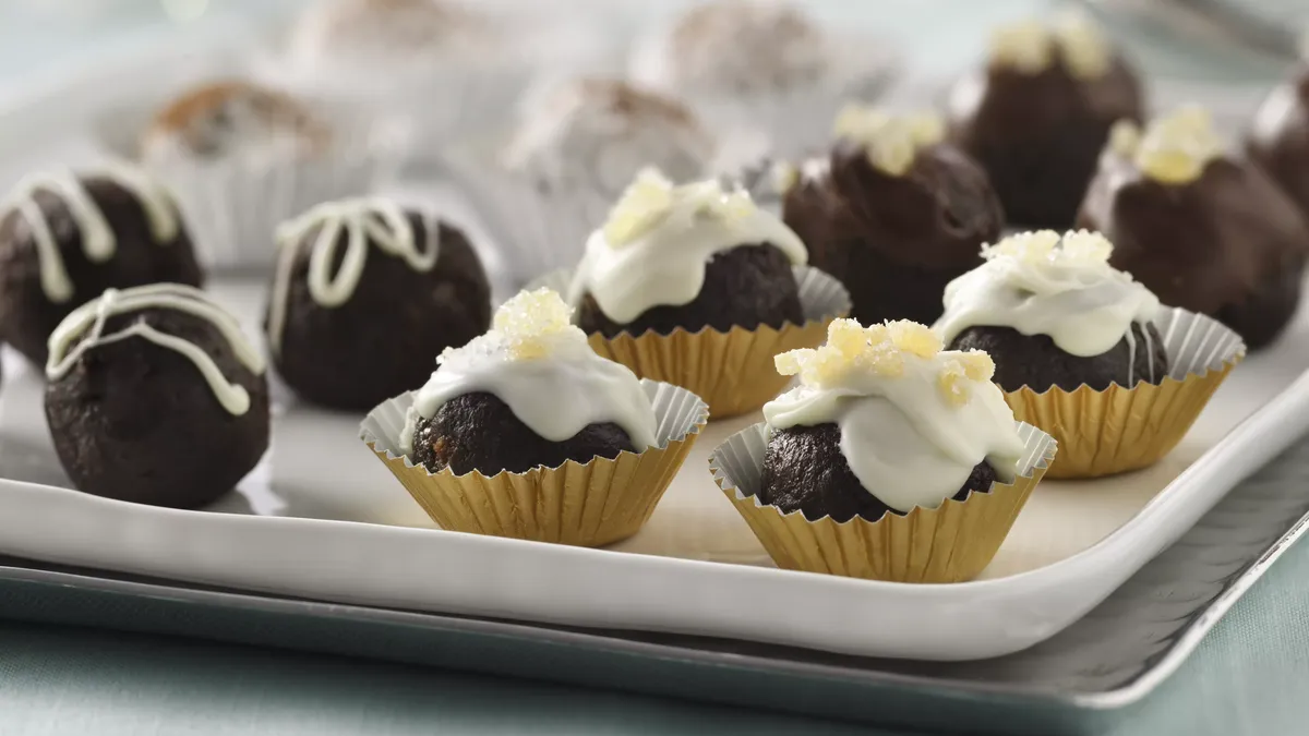 Bourbon-Spiked Ginger Brownie Truffle Balls