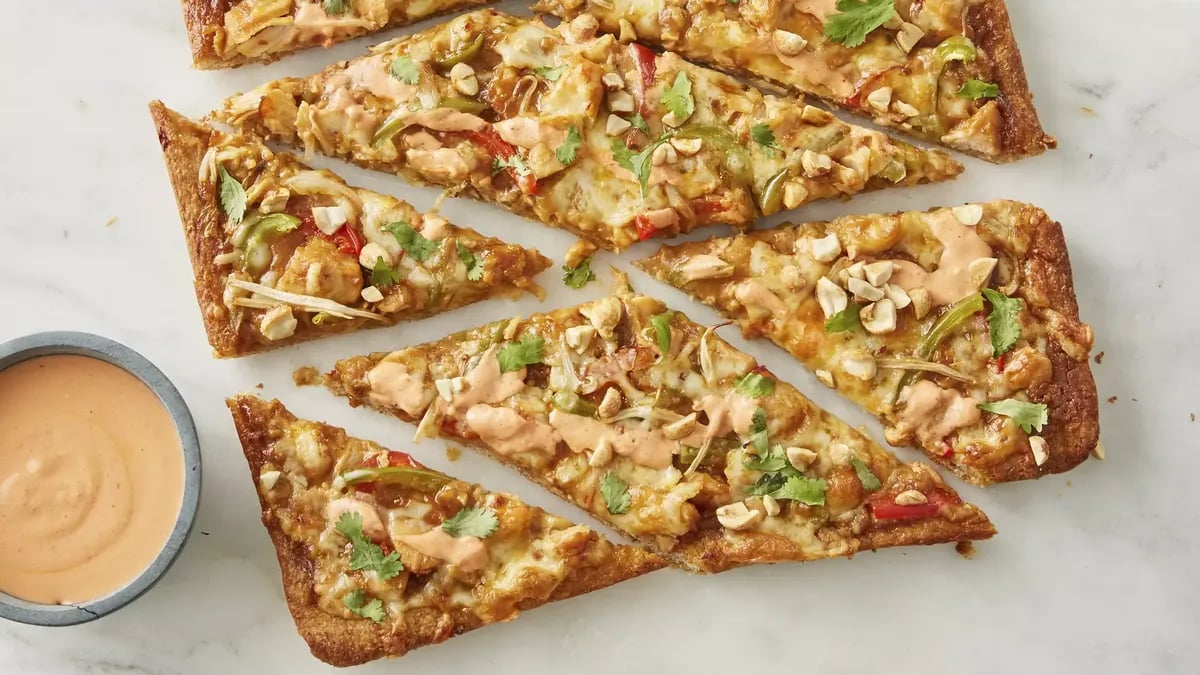 Sriracha Thai Chicken Pizza