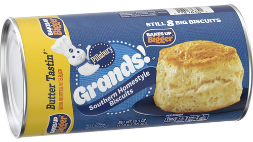 Pillsbury Grands Southern Homestyle Butter Tastin' Biscuit Dough, 8 Ct, 16.3 oz