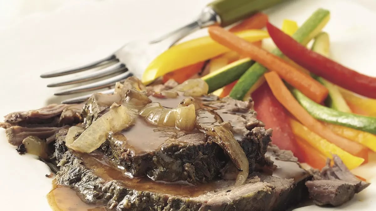 Slow-Cooker Rosemary-Garlic Beef Roast