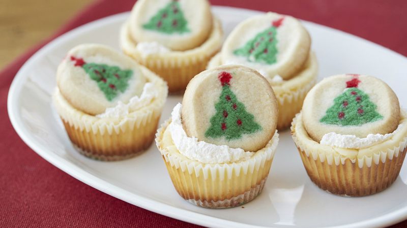 Mini Christmas Cookie Cheesecakes