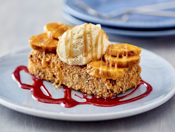 Fried Blondie and Maduro Sundaes