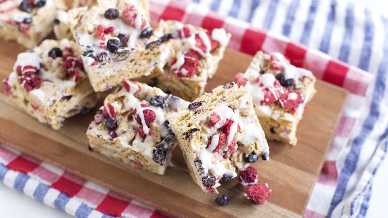 Red, White and Blueberry Chex™ Bars