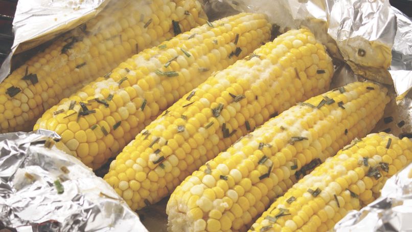 Grilled Corn on the Cob with Herb Butter