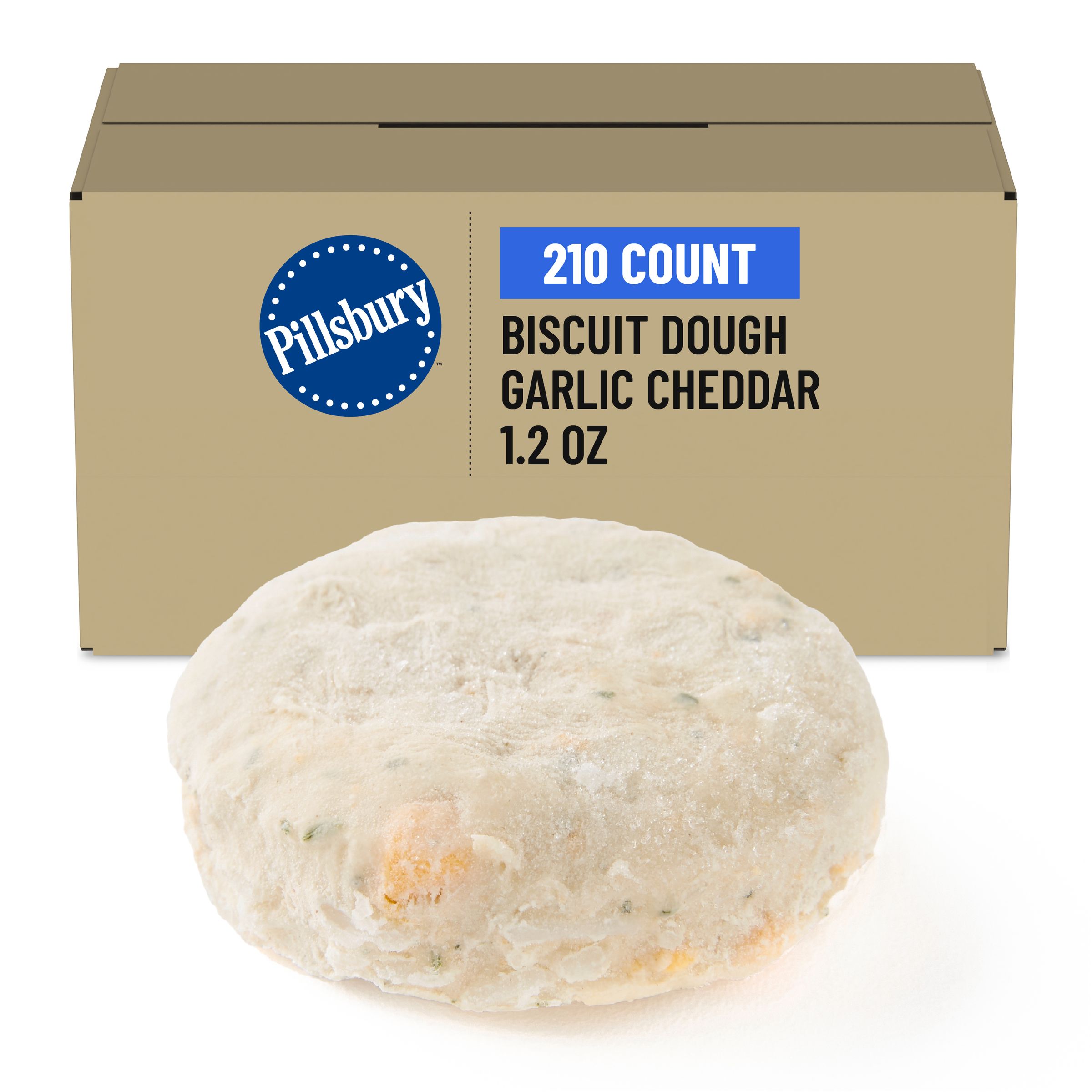  Case Optimized Hero Pillsbury Frozen Biscuit Dough Bulk Garlic Cheddar 210/1.2 OZ
