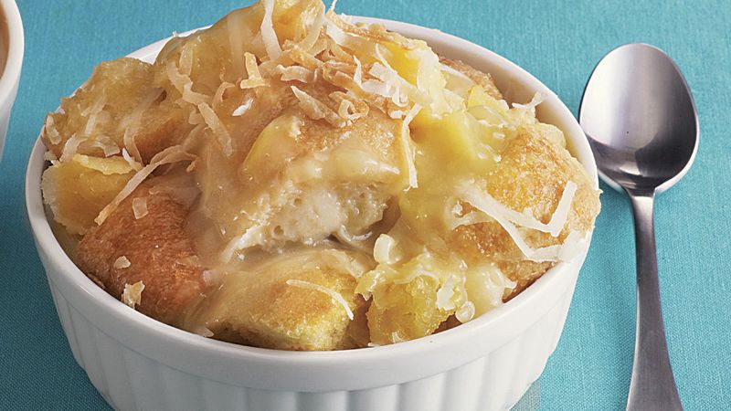 Pineapple-Coconut Bread Pudding
