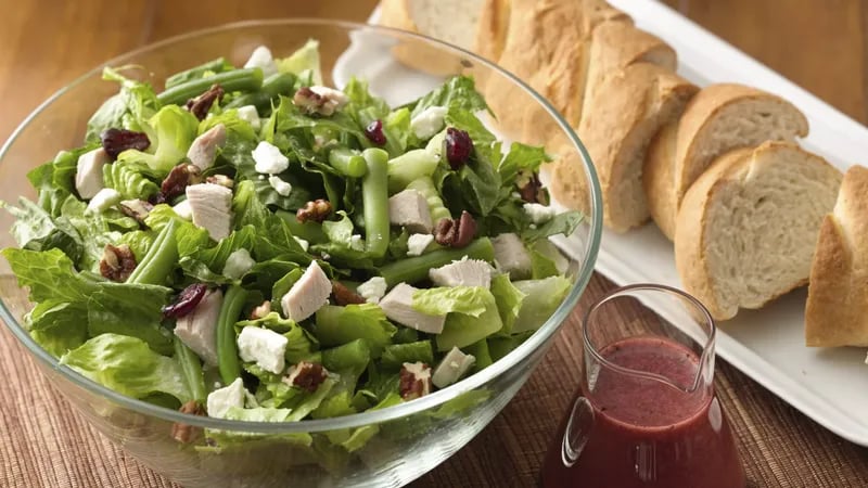 Turkey, Cranberry and Pecan Chopped Salad 