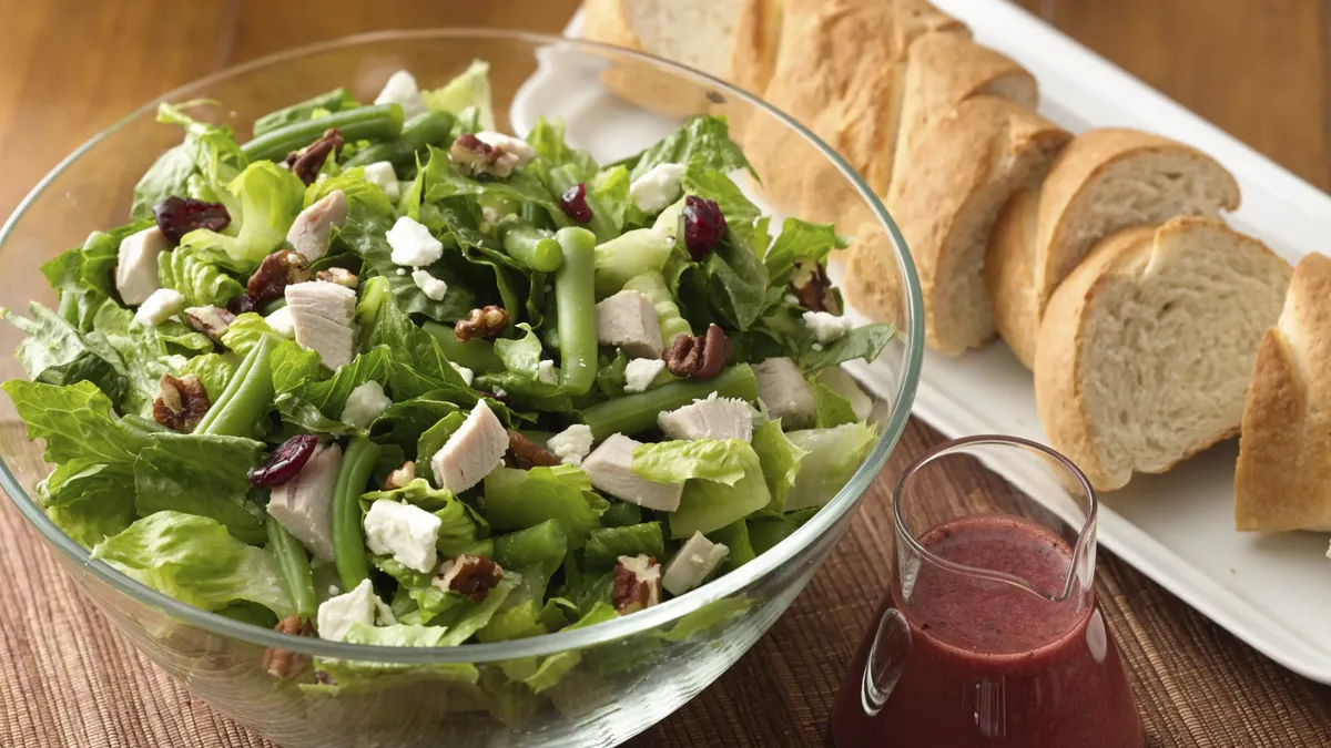 Turkey, Cranberry and Pecan Chopped Salad