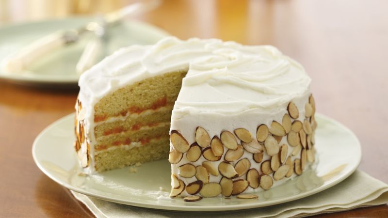 Heavenly Almond-Apricot Layer Cake