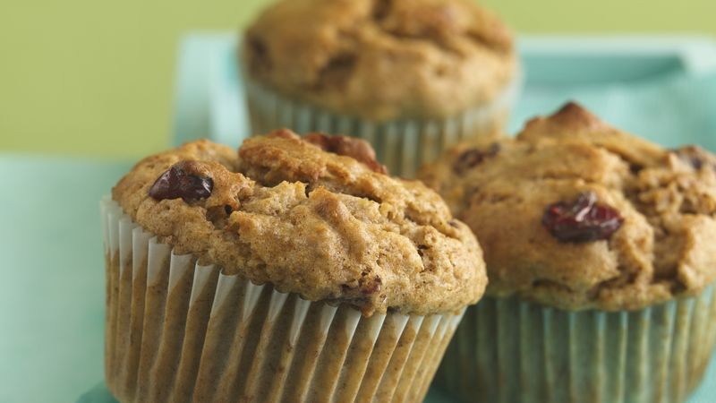 Banana-Cranberry Spice Muffins