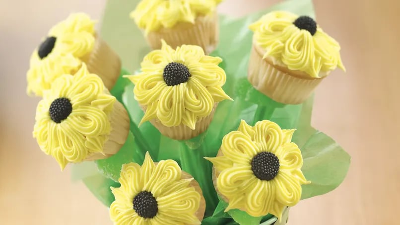 Sunflower Cupcakes Bouquet