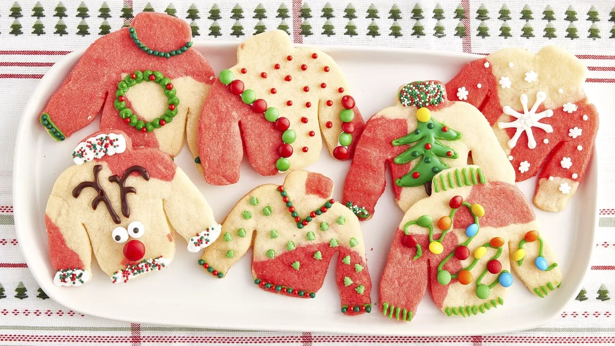 Ugly Christmas Sweater Cookies