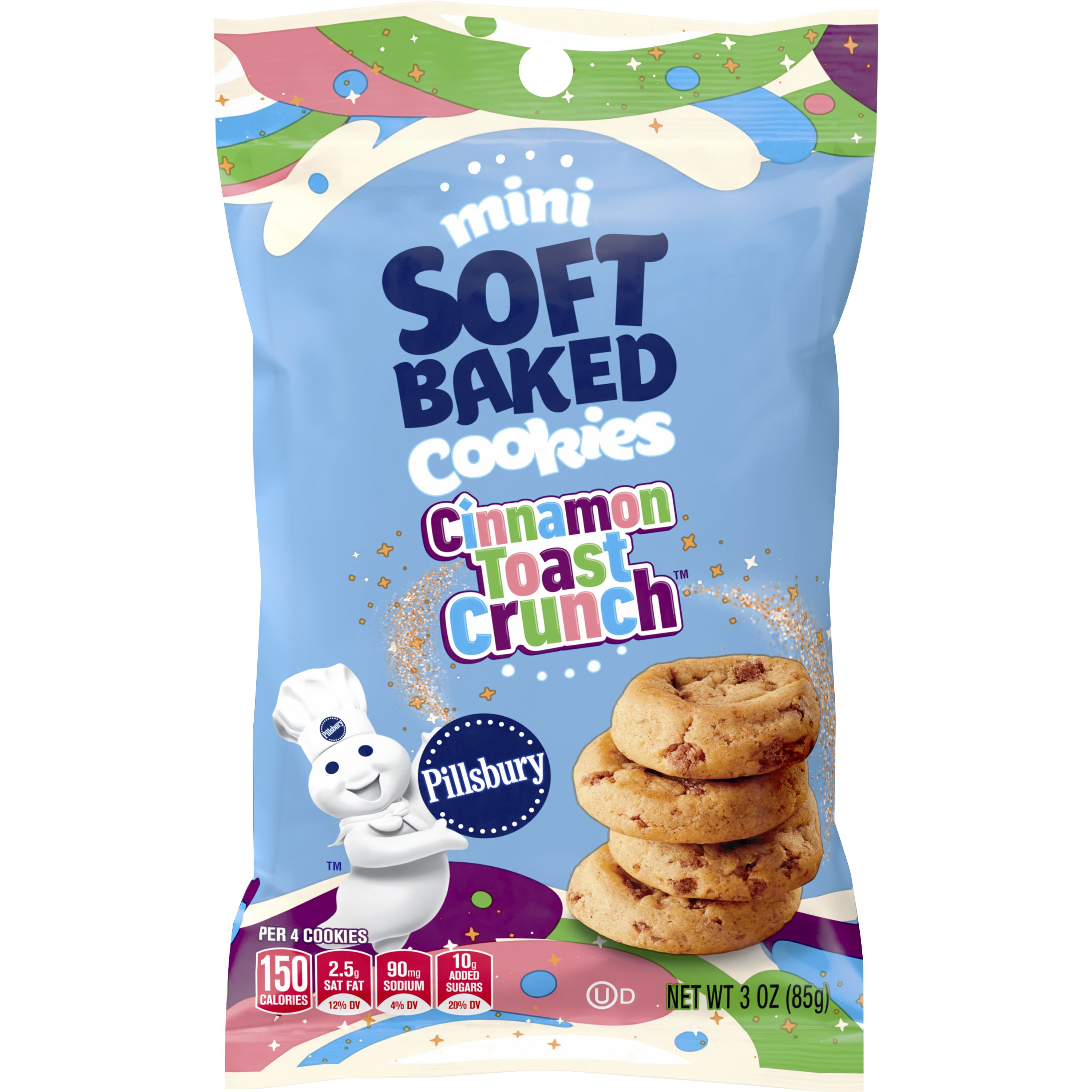 Pillsbury Soft Baked Cinnamon Toast Crunch Cookies, 3 OZ - Front