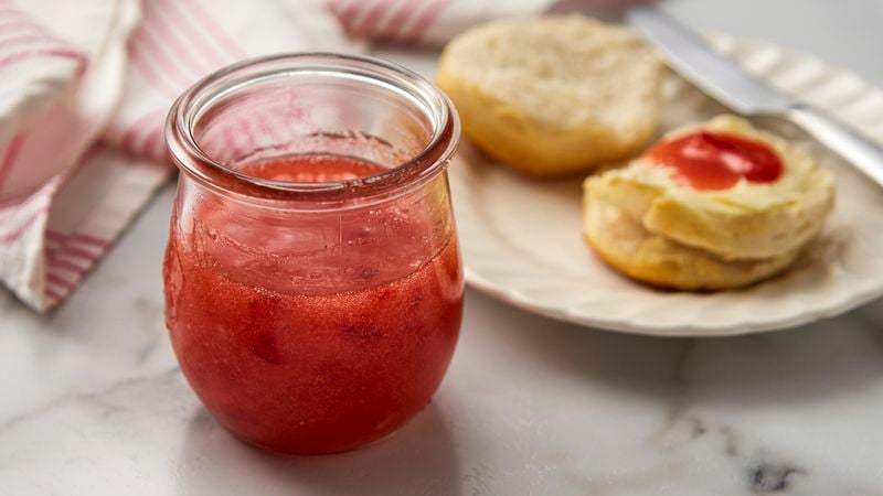 Strawberry Freezer Jam - Spend With Pennies