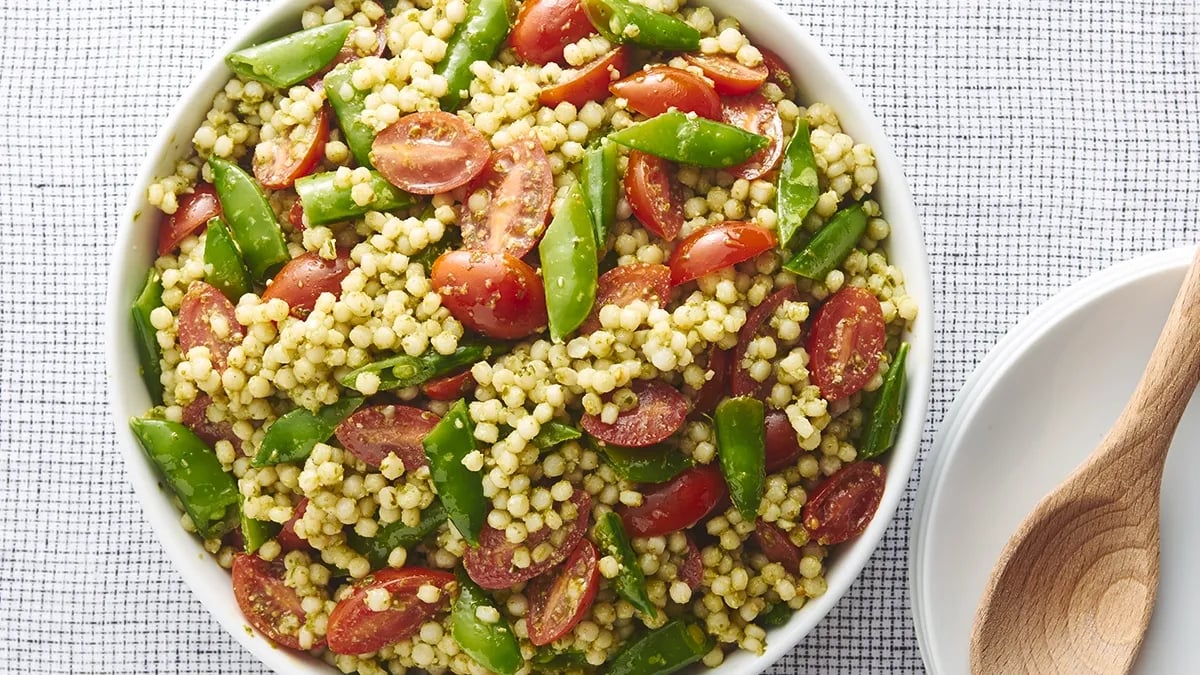 Pesto Pearl Couscous Salad