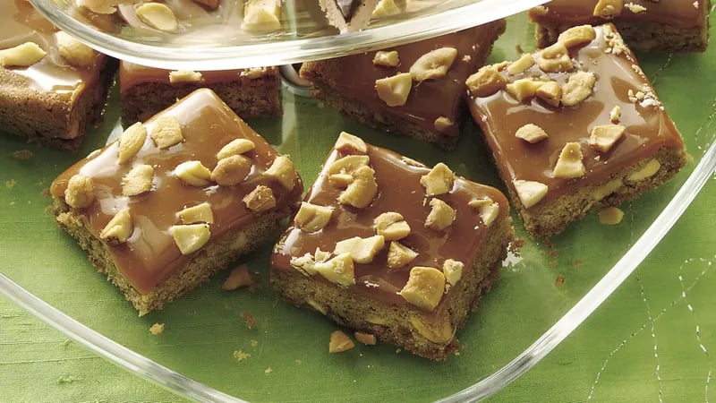 Caramel-Cashew Bars