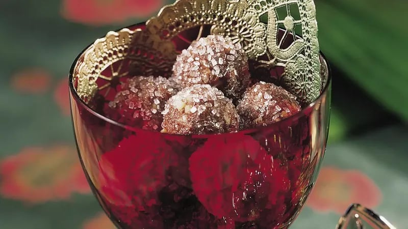 Chocolate-Wine Balls