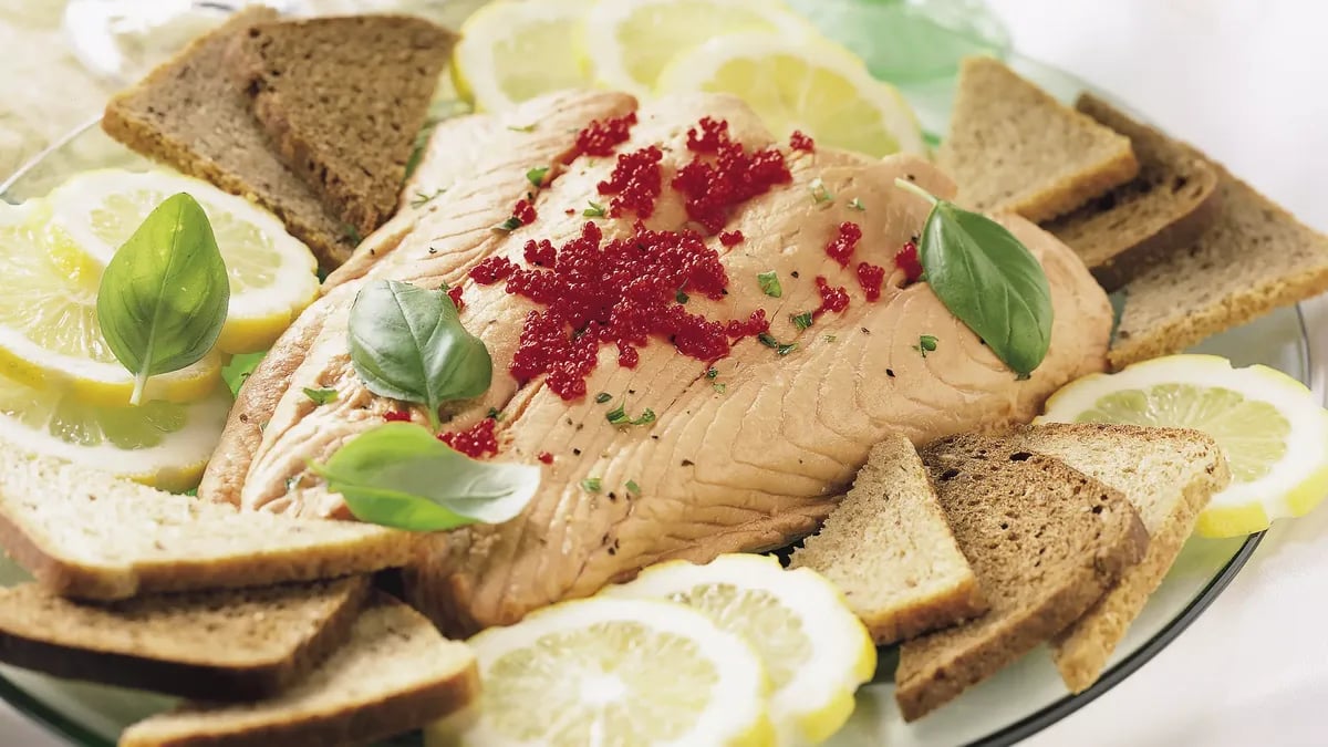 Salmon Fillet with Caviar