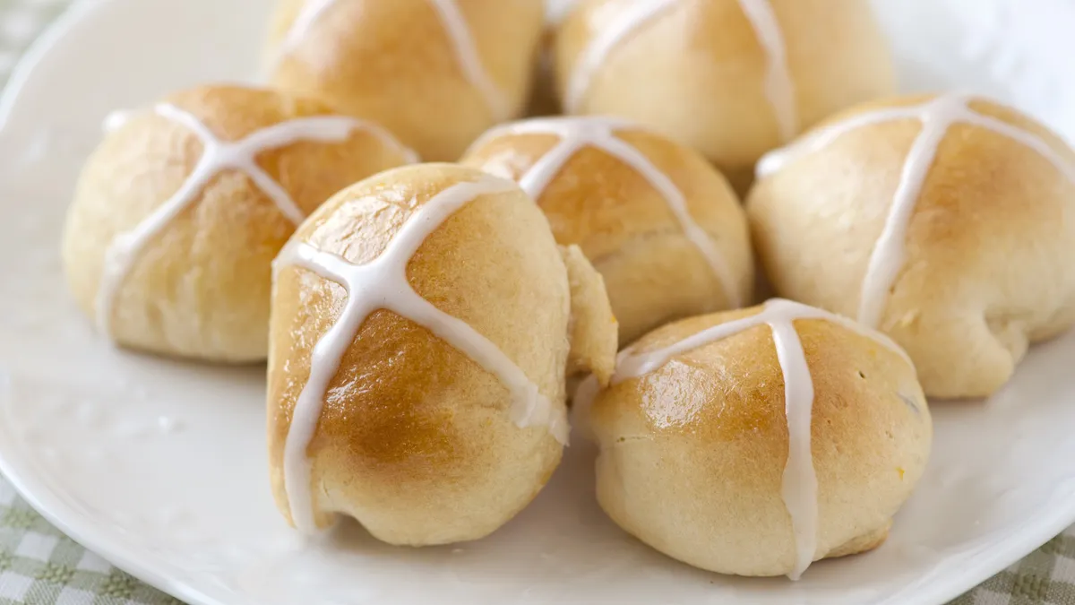 Lemon and Ginger Hot Cross Buns