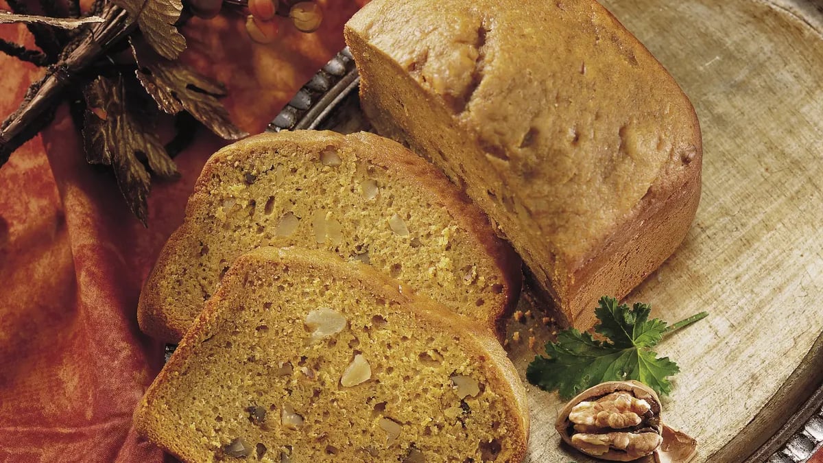 Bread Machine Pumpkin Spice Quick Bread