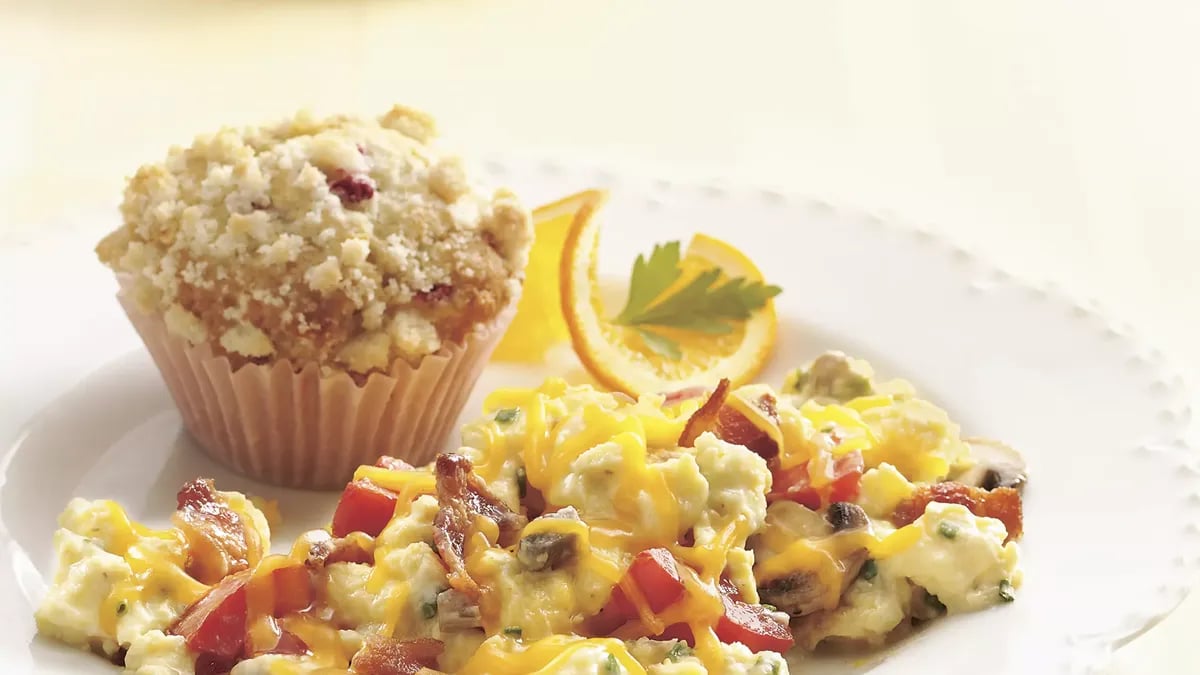 Lemon Raspberry Streusel Muffins