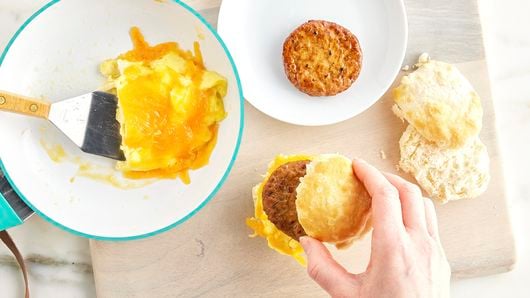 Sausage Egg & Cheese Biscuit Breakfast Sandwiches - Catz in the Kitchen