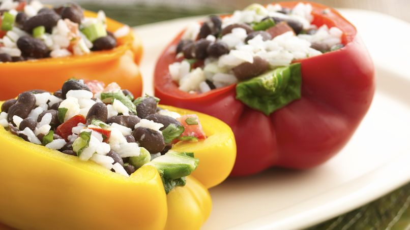 Black Bean and Rice Stuffed Peppers 