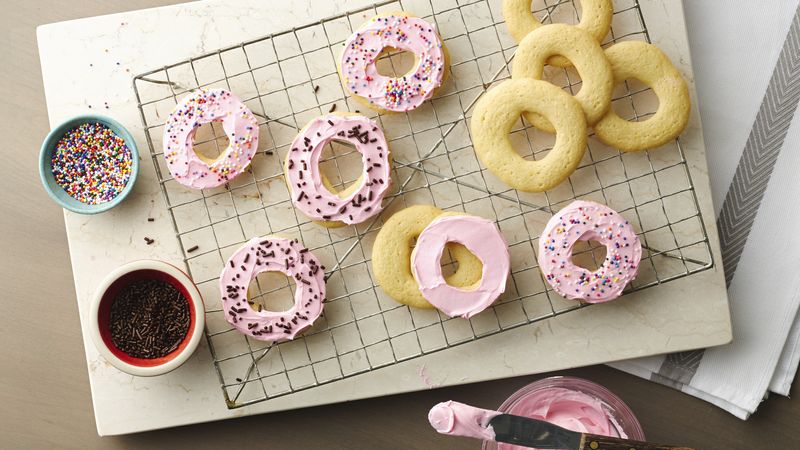 Frosted Doughnut Cookies