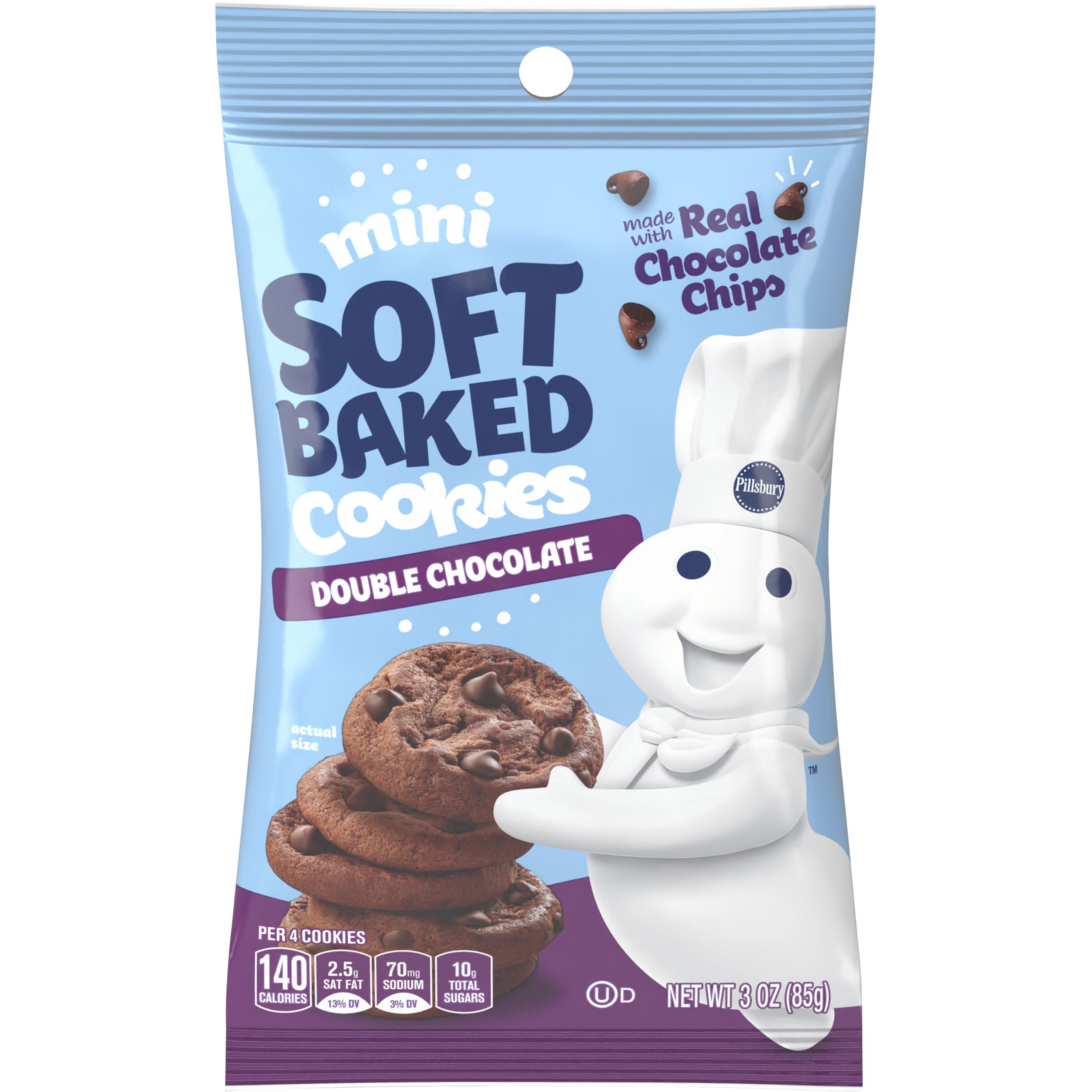 Mini Cooki Pillsbury Mini Double Chocolate Soft Baked Cookies - Pillsbury.com