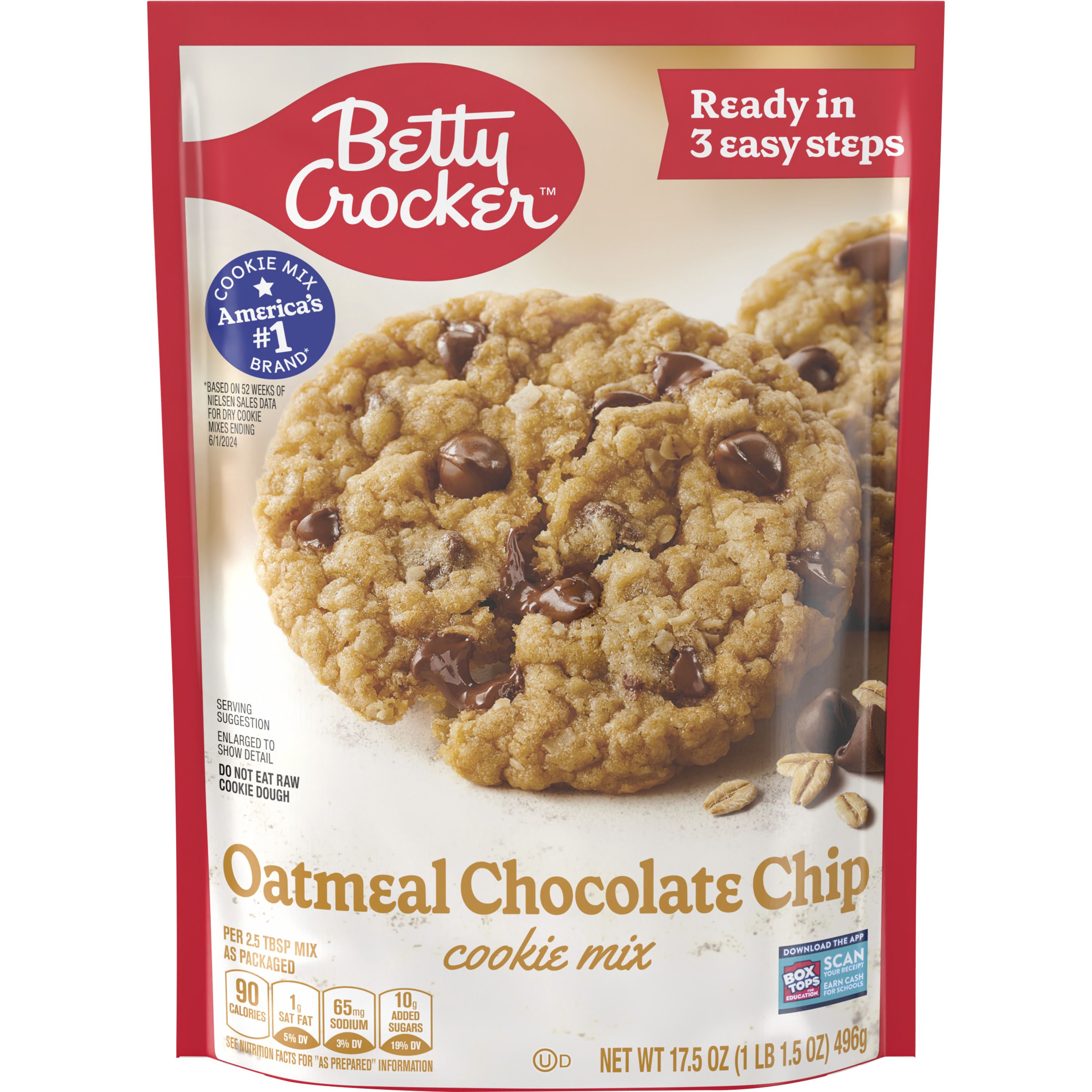 Betty Crocker™ Oatmeal Chocolate Chip Cookie Mix - Front