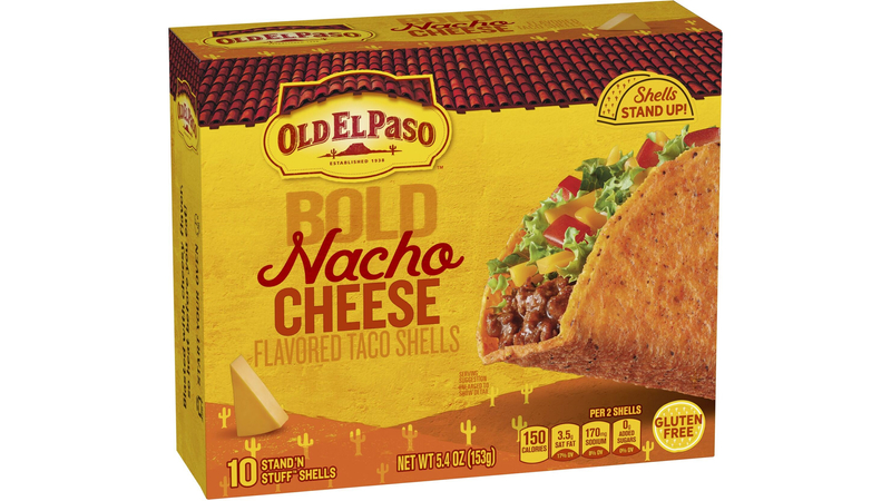 Old El Paso Stand 'N Stuff Bold Nacho Cheese Flavored Taco Shells