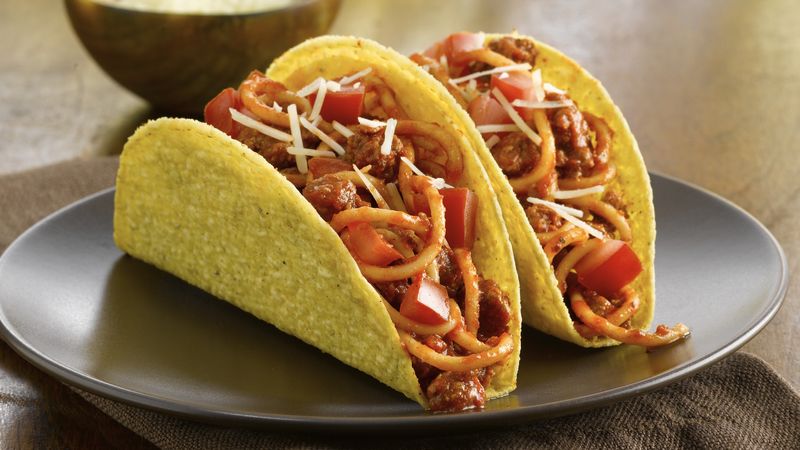 Fiesta Spaghetti Tacos