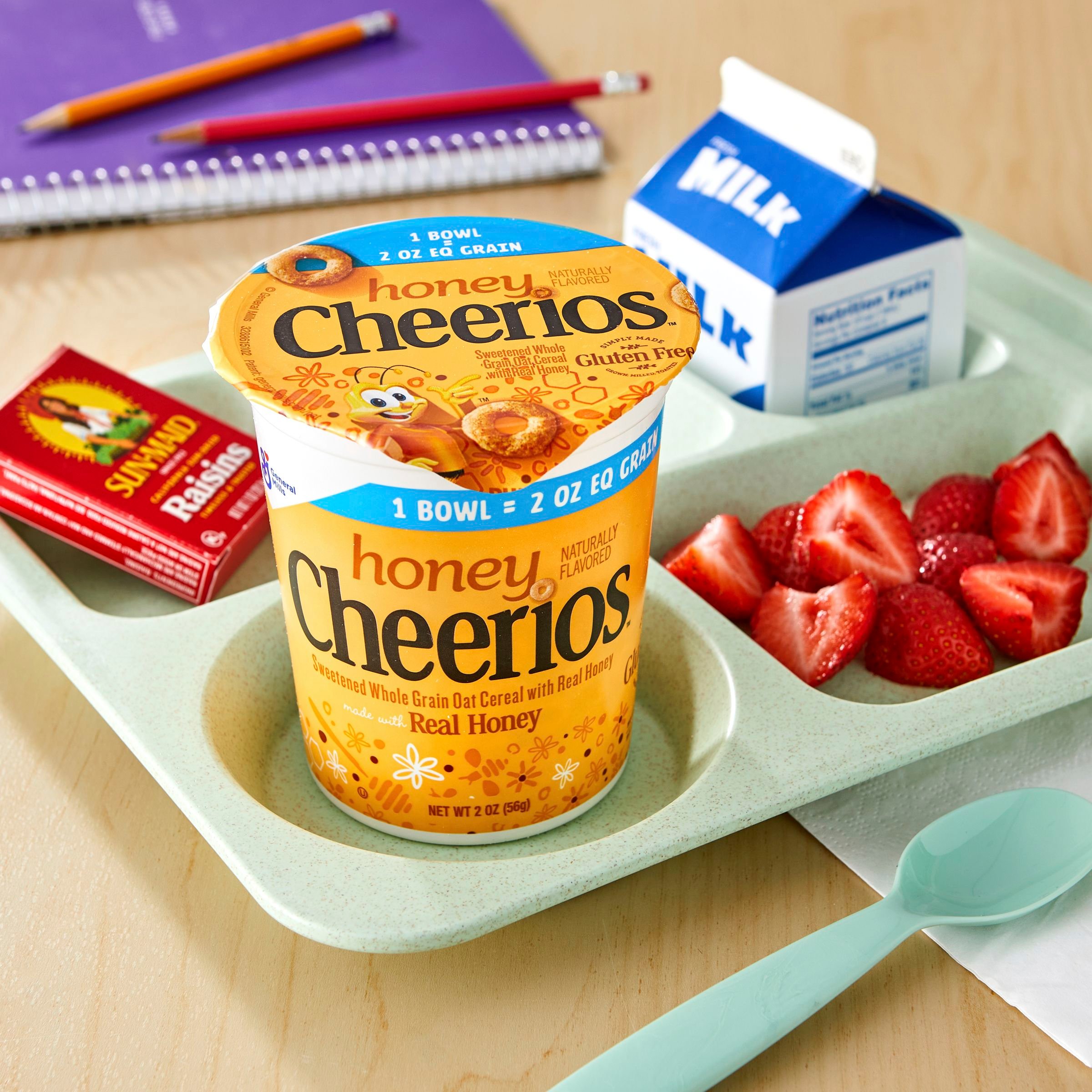 Honey Cheerios(TM) Cereal Single Serve K12 2oz Eq Grain – Feeser's