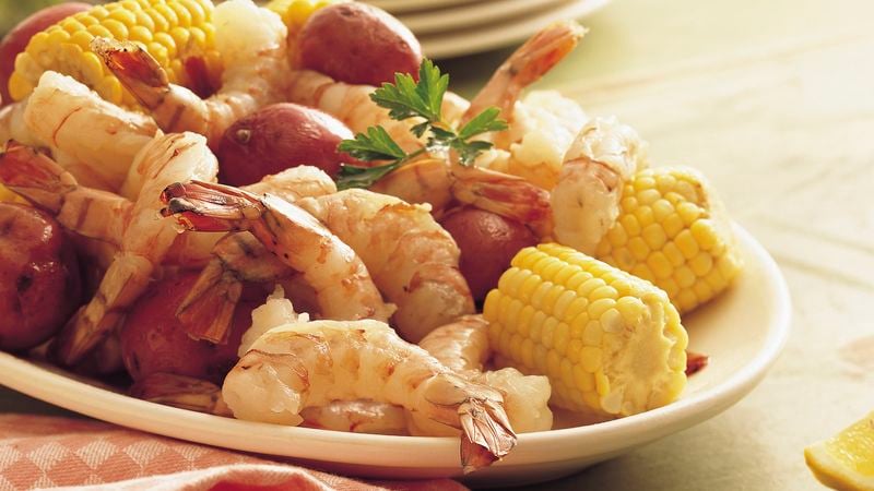 Shrimp, Sweet Corn and New Potato Boil