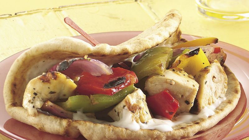 Greek Kabob Sandwiches