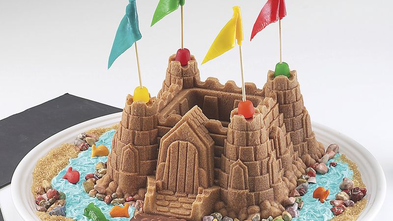 Castle top cake mould