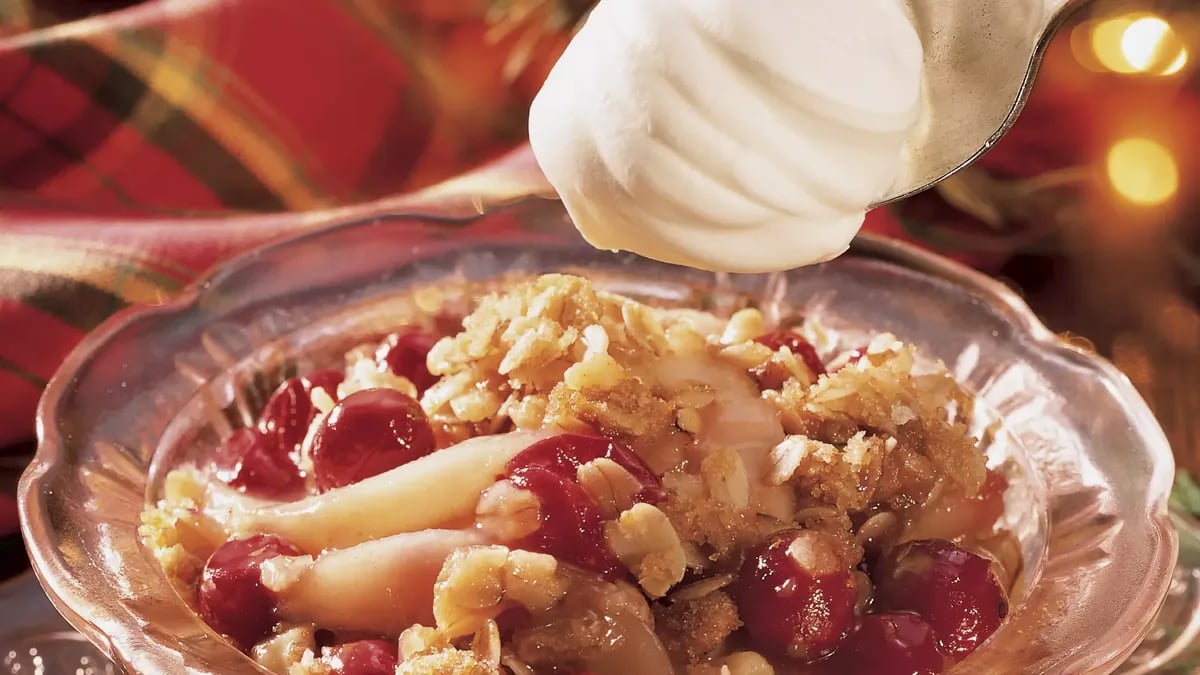 Pear-Cranberry Crisp