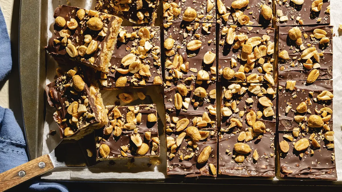 Chocolate-Toffee-Peanut Butter Crunch Bars