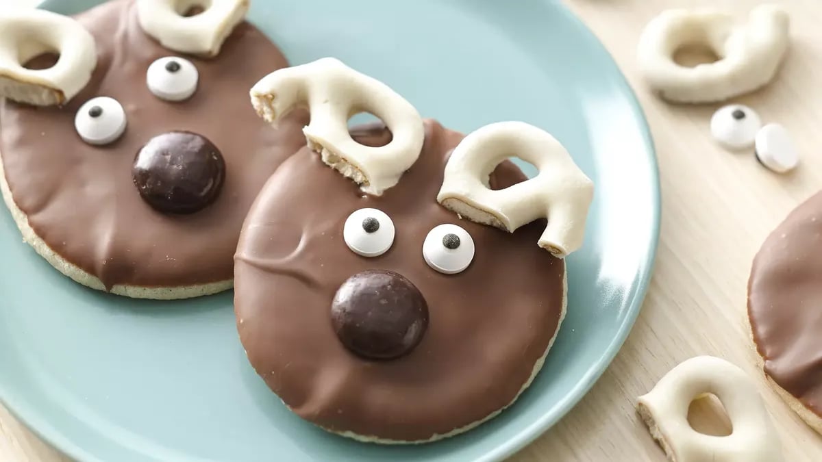 Cute Reindeer Cookies