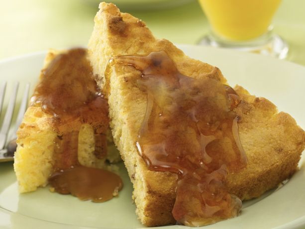 Apple Sausage Corn Baked Pancakes - Minced and Moist (Level 5)